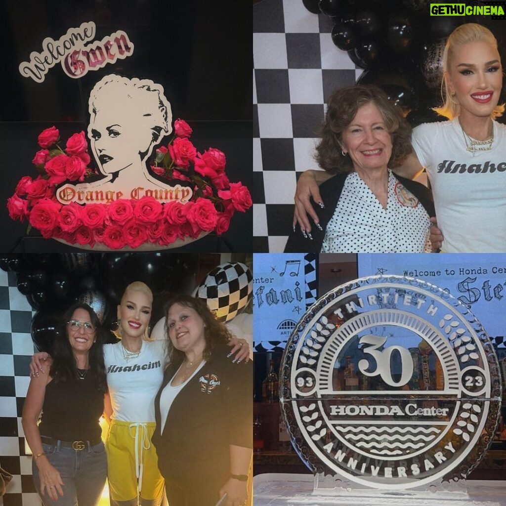 Gwen Stefani Instagram - #hondacenter30 pt 2 :) gx Honda Center