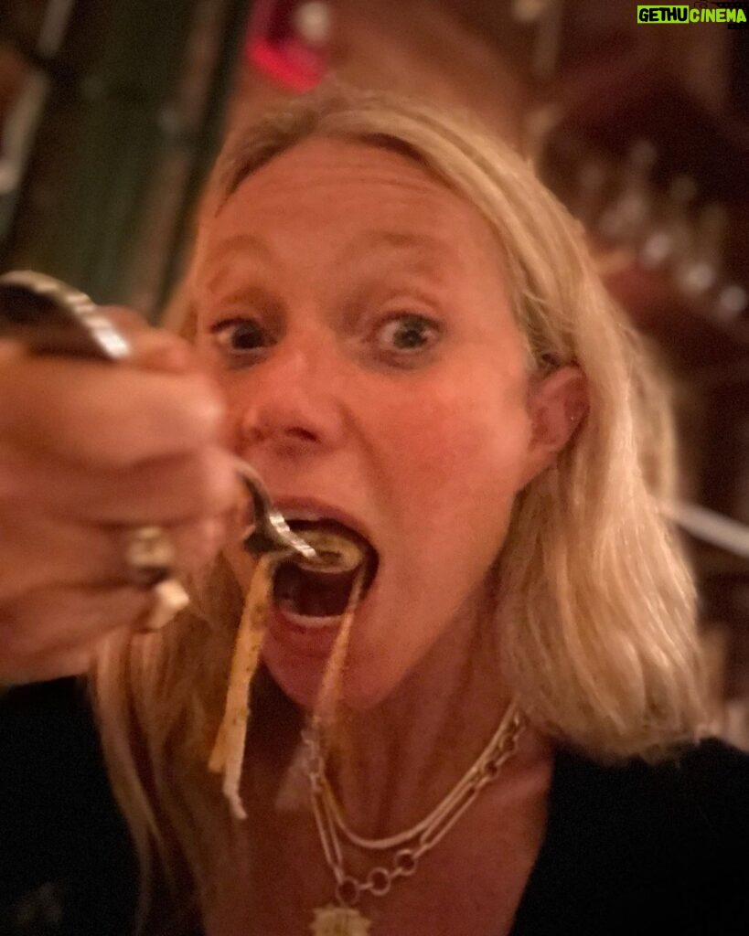 Gwyneth Paltrow Instagram - We call this piece “Gwyneth Crushing Spaghetti” by @mariocarbone Torrisi Bar and Restaurant