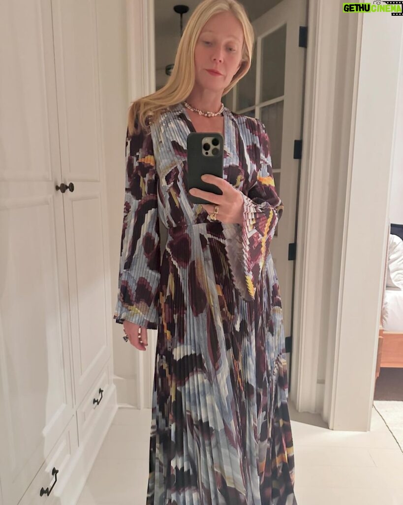 Gwyneth Paltrow Instagram - In anticipation of a special screening I got this beautiful purple @altuzarra dress from @renttherunway whom, after much begging from a board member (me) have started offering beautiful designer evening dresses. Now you can do what we do for the red carpet, borrow a dress and send it home in the morning!