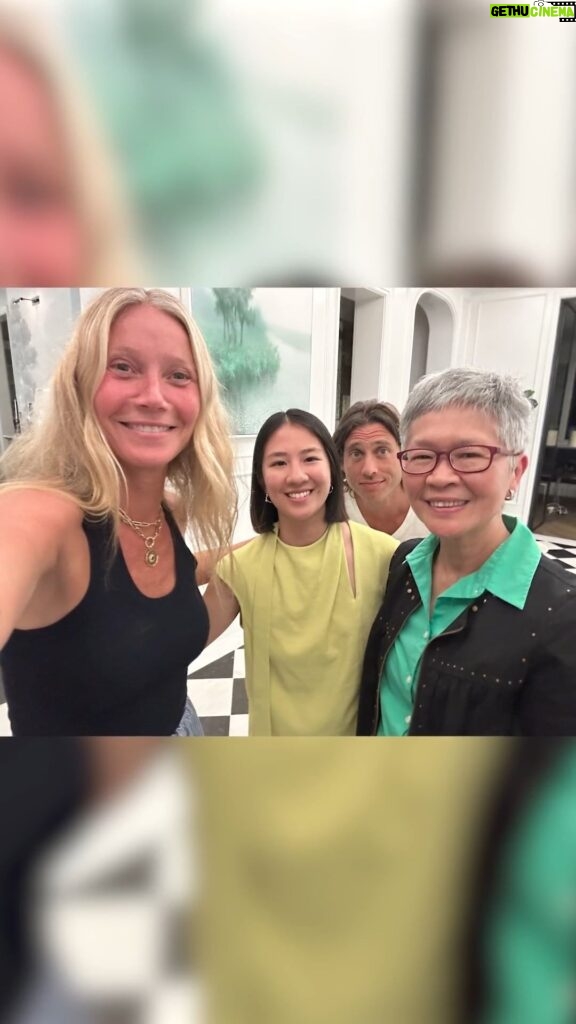 Gwyneth Paltrow Instagram - A full house makes me happy. I had the pleasure of hosting Lily and Mimi at my guest house in Montecito recently—I loved getting to know them over dinner and sharing my home with them so they could rest and recharge. Big thanks to @airbnb for bringing us together. I really admire their mission to make the world less lonely by helping us all forge deeper connections.