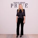 Gwyneth Paltrow Instagram – Thank you for having me, Mr. Armani. The collection was so beautiful 🖤 Au revoir, Paris. #GiorgioArmaniPrivé