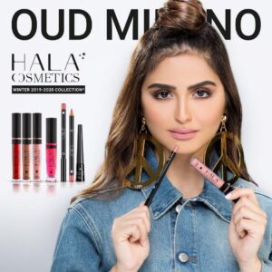 Hala Al Turk Instagram - اكتمل حلمي هالسنة بإطلاق منتجات￼￼￼￼￼￼￼￼￼ #حلا_كوزماتكس الجديدة من #عود_ميلانو شاركوني فرحتي واحلامكم الي تحققت هالسنة💓💄 @oudmilano @halacosmeticsofficial makeup: @gigicherqaoui stylist: @mayaeltal & @zadigetvoltaire