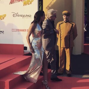 Hannah John-Kamen Instagram - What a gentleman! #antmanandthewasp #disneylandparis #michaeldouglas