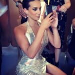 Hannah John-Kamen Instagram - Throwback to #antmanandthewasp premiere in Paris... haaaaawt day 😅 hair @earlsimms2 makeup @babskymakeup gown @versace styled @micaela 💓