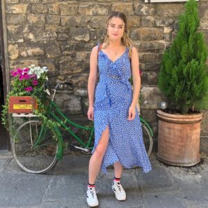 Hannah Kasulka Instagram - Just got ROASTED by Italian Jeff Ross for not knowing what mortadella was