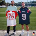Harry Kane Instagram - @sebastianvollmer welcomes Bayern Munich striker and longtime Patriots fan @harrykane to Germany. Willkommen in Deutschland, Harry!