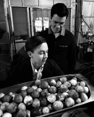 Hayden Byerly Instagram - Love this photo of @kalamaepstein and I being mischievous on set.  I just hate his whole black and white aesthetic.  Be sure to see The Fosters tonight!  Don't worry it's not black and white 😉