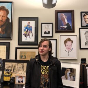 Hayden Byerly Instagram - Awe... I want an art wall with my face all over it like @teamcoco