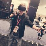 Hayden Byerly Instagram - My mom called this my "gamer pose" whereas I call it the "flying around in space shooting people pose," you decide which is better. #e3