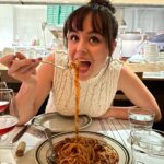 Hayley Orrantia Instagram - Getty Spaghetti Day was as awesome as it’s sounds 🍝 Los Angeles, California