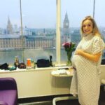 Helen George Instagram - This was me just over a year ago, gowned up and showing off my bump in Big Ben’s gaze. The day before we had been out walking the dog when I had the feeling of my blood literally boiling, and an itchiness all over my body even in my ears and in my eyes. I had scratched myself so much that my shellac nail varnish had chipped and I was black and blue from bruising. I knew that ICP ran in my family, I knew I had a 50/50 chance of having it during my pregnancy. Luckily I was able to call @icpsupport on a Sunday and the magnificent Jenny Chambers talked me through exactly what I should do, “go to the hospital NOW and get your bloods checked”. I tried to brush her off, we had a roast chicken in the oven which I REALLY wanted to eat first. But I went, she was right, and within 24 hours Wren was delivered. It wasn’t my “perfect birth” My nail varnish was chipped in all of the photos, my overnight bag was lacking in everything I needed, but Wren was safe, 3 weeks early. Without Jenny’s help our story may have been different. I would love to invite you to my afternoon tea that I’m hosting to raise money for this small, but vital charity. Tickets in bio 💜