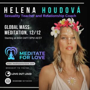 Helena Houdová Instagram - ❤ 12.12. MEDITATE FOR LOVE ❤
Join me and other light beings around the globe in prayer for restoring balance and uniting our hearts.
I will be offering medicine song with @emil.talltree around 5pm Bali time.
See you there family.
To join follow Love out loud on Facebook🙏

Pridejte se ke mne v nedeli 12.12.v 10 dopoledne ceskeho casu.
Spolu s dalsimi tisici svetelnymi bytostmi se propojime v meditaci a motlidbe k sjednoceni nasich srdci a nastoleni rovnovahy.
Muj offering bude medicine song.
Pripojite se tak, ze na Facebooku budete nasledovat Love out loud, bude to zive vysilani skrze tuto platformu🙏❤🙏
Tesim se na Vas rodinko❤

S laskou,
Helena