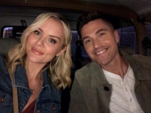 Helena Mattsson Instagram - Such a fun night of filming 🎬@therookieabc Thanks @ebwinter for the stickshift driving lesson 🤪