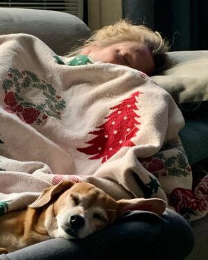 Henny Russell Instagram - Lazy Sunday afternoon nap… 🐶😴