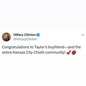 Hillary Clinton Instagram - 🏈