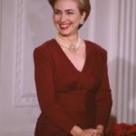 Hillary Clinton Instagram – Getting festive, 1993. #tbt ⁣
⁣
Photo: Getty