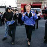 Hillary Clinton Instagram - Windbreakers in Brooklyn. #tbt Photo: Spencer Platt, Getty