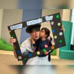 Him Law Instagram - 孩子係上天給予嘅禮物，亦都係父母其中嘅人生導師，好好珍惜現在，因為孩子一天一天就會長大！ 父親節快樂！😎😎 @tavia_yeung #每天都是母親節❤️ #爸爸瘋狂