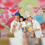 Him Law Instagram - 孩子係上天給予嘅禮物，亦都係父母其中嘅人生導師，好好珍惜現在，因為孩子一天一天就會長大！ 父親節快樂！😎😎 @tavia_yeung #每天都是母親節❤️ #爸爸瘋狂