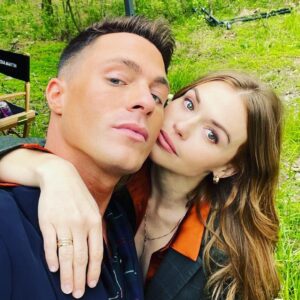 Holland Roden Instagram - Dare I say we glowed up @coltonlhaynes hahaha 
Swipe for the shining twins… 
Can’t believe it’s been 11 years since we started @teenwolf and so proud of this one #missmemorylane is crushing it!!! Love this family. Like a real family. We actually didn’t choose each other. Casting directors did… just like real families ❤️🥳😘
@jeffdavis1375 🔝❤️💋