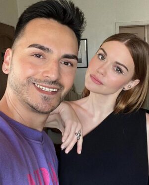 Holland Roden Instagram - I play a teenager on @teenwolf and the movie picks up 15 years later to play a woman in my mid 30s. I wanted to make sure I was dressed age appropriately for both decades on the @teenwolf press day. 

@teenwolf premieres JAN 26th on @paramountplus and the TEEN WOLF POSCAST IS IN THE LINK IN MY BIO❤️
With @jeffdavis1375 on this week!! 
@howlerbacknowpodcast 

This dream team always takes care of me and I’m so grateful for them 
@karenraphael 
@robertti 
@jessiestellarhair 

Outfit: @lbv.ofcl 
Shoes: @paulandrew
Earrings and ring: @lilouparis.us
Ring: @mara.paris