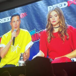 Holland Roden Instagram - Photo title: Handmade Botox 

So incredibly grateful for our @teenwolf family 

#nyccomiccon 
Teen Wolf: The Movie hits @paramountplus Jan 26th!! 

AND THANK YOU!!!! For all the BIRTHDAY WISHES!!🎉
💄 @danielleestorino 
@betsyelisaagency

That cookie was so F-ing good.