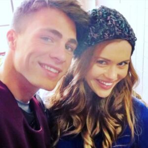 Holland Roden Instagram - Dare I say we glowed up @coltonlhaynes hahaha 
Swipe for the shining twins… 
Can’t believe it’s been 11 years since we started @teenwolf and so proud of this one #missmemorylane is crushing it!!! Love this family. Like a real family. We actually didn’t choose each other. Casting directors did… just like real families ❤️🥳😘
@jeffdavis1375 🔝❤️💋