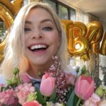Holly Willoughby Instagram - It’s my BIRTHDAY!!! Thank you for all your kind wishes… what a beautiful day … the best birthday gift of glorious blue skies and sunshine… with a healthy side/slab of cake… hugest love H x