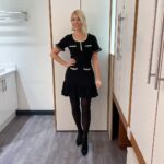 Holly Willoughby Instagram - Good morning Thursday!!! Joined by @ashleybanjogram and @jordbanjo on todays @thismorning … see you at 10am… #hwstyle💁🏼‍♀️✨ dress by @sandroparis 🖤