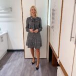 Holly Willoughby Instagram - Morning Tuesday… see you on @thismorning at 10am… today we are joined by @johnlydonofficial @emilyatack and @antoniobanderas … can’t wait to see you! #hwstyle💁🏼‍♀️✨ dress by @me_andem 🥿