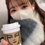 Honoka Akimoto Instagram - . おいしいっ！！！！ ストロベリーラベンダーティーラテってやつ🍓 今日も一日お疲れ様〜☺️