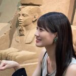 Honoka Akimoto Instagram - . 鳥取でエジプト気分🇪🇬 砂丘のお隣の砂の美術館〜♪ テンション上がってはしゃいでます😆 #鳥取 #砂の美術館