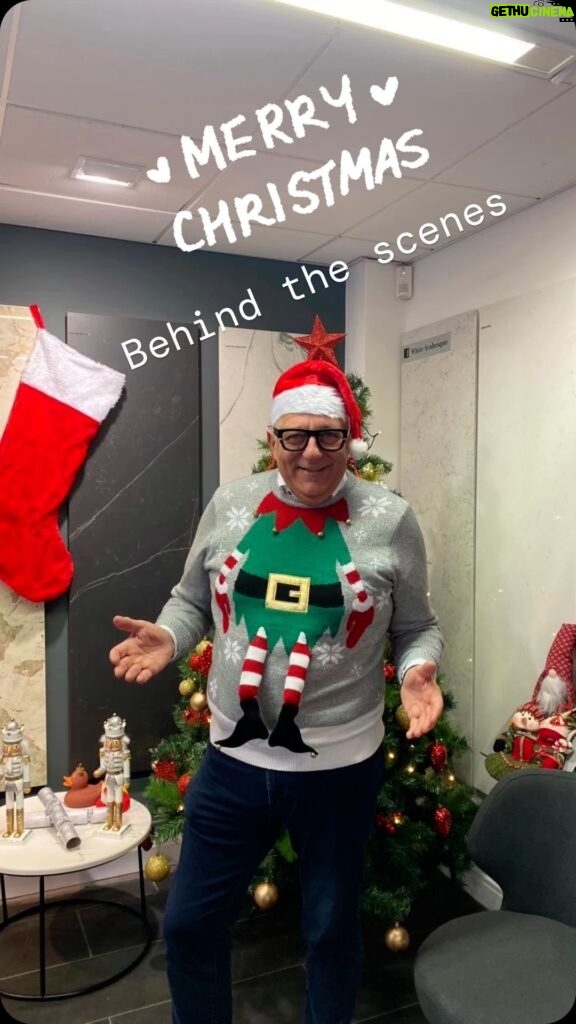 Hugh Wallace Instagram - That’s a wrap! Wishing you all a very Happy Christmas. #christmasjumperday Dublin, Ireland
