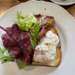 Hugh Wallace Instagram – Myrtle is a fabulous addition to foodie heaven in Ardee. 
The perfect poached eggs,crispy bacon, tea and toast with Jonathan’s delicious green gage jam. 
Photo with Jessica & Jonathon. 
#restaurant #louth #localbusiness #ardee Ardee Co Louth