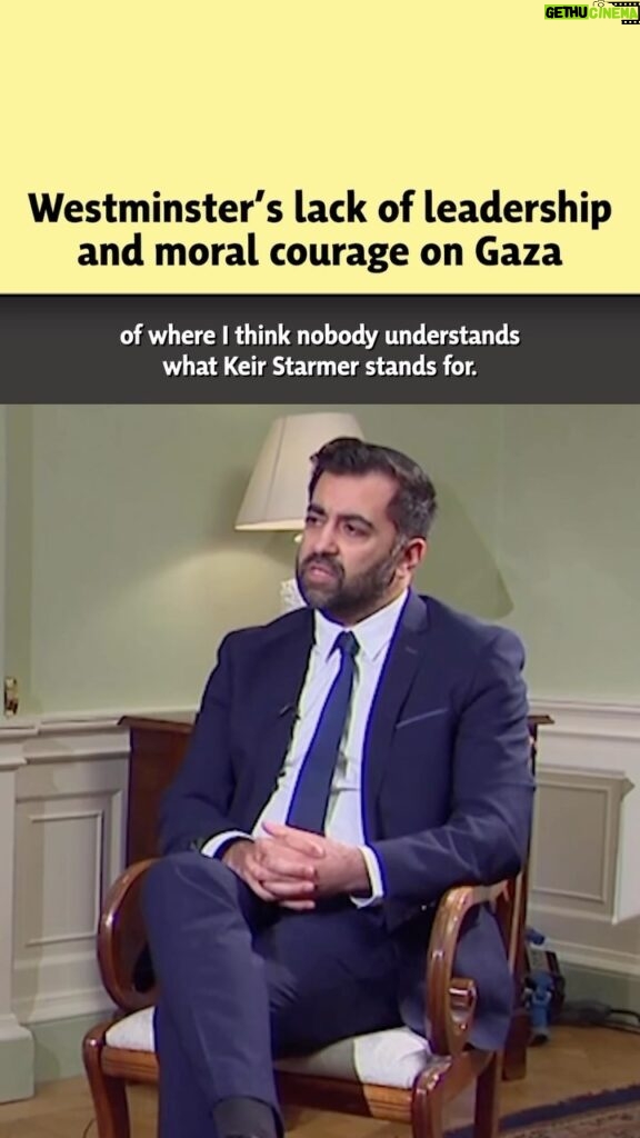 Humza Yousaf Instagram - I don't know how anybody can stand idly by as we witness the horrific death and destruction in Gaza. The fact that Keir Starmer and the PM haven't shown leadership or moral courage and called for an immediate ceasefire is unforgivable.