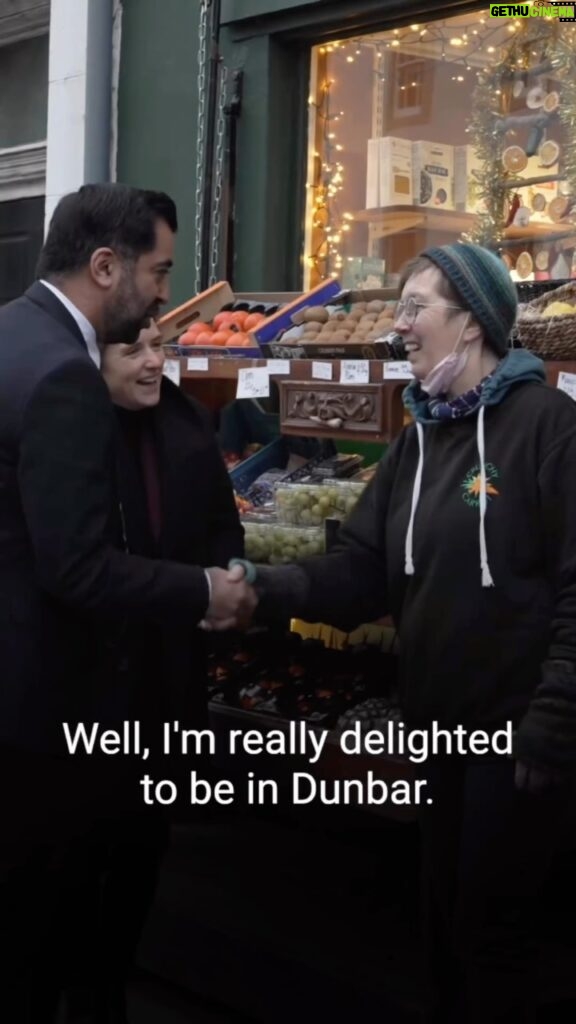 Humza Yousaf Instagram - Ahead of Cabinet in Haddington, @mairi.gougeon.msp and I visited 3 community projects in Dunbar, together supported with almost £400k @scotgov funding. The Dunbar Community Bakery, The Crunchy Carrot and The Ridge are great examples of the community coming together to improve their local area.