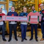 Humza Yousaf Instagram – Holyrood United* this afternoon in support of @savechildrenuk annual 🎄 #ChristmasJumperDay ✨

If you’ve not already signed up to take part, get involved and help raise money for children who need it most.

🎅 jumpers.savethechildren.org.uk

*not a real fives team Scottish Parliament