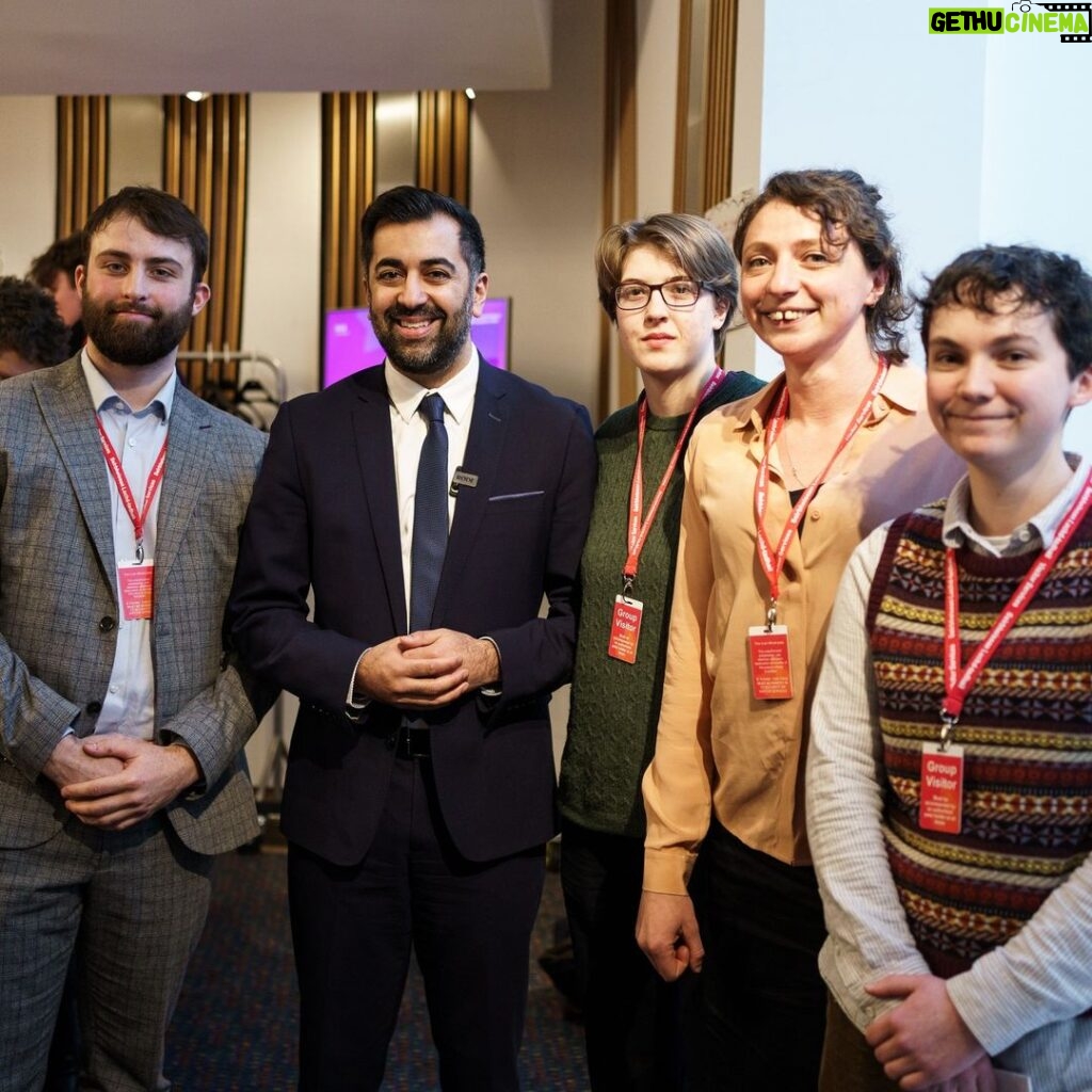 Humza Yousaf Instagram - Ensuring that young people in Scotland's rural and island communities have the opportunity to thrive is a priority for @scotgov. At @scotparl I joined @mairi.gougeon.msp and Cabinet colleagues to hear from the Scottish Rural & Islands Parliament about how we can empower them and support their aspirations. The Scottish Parliament