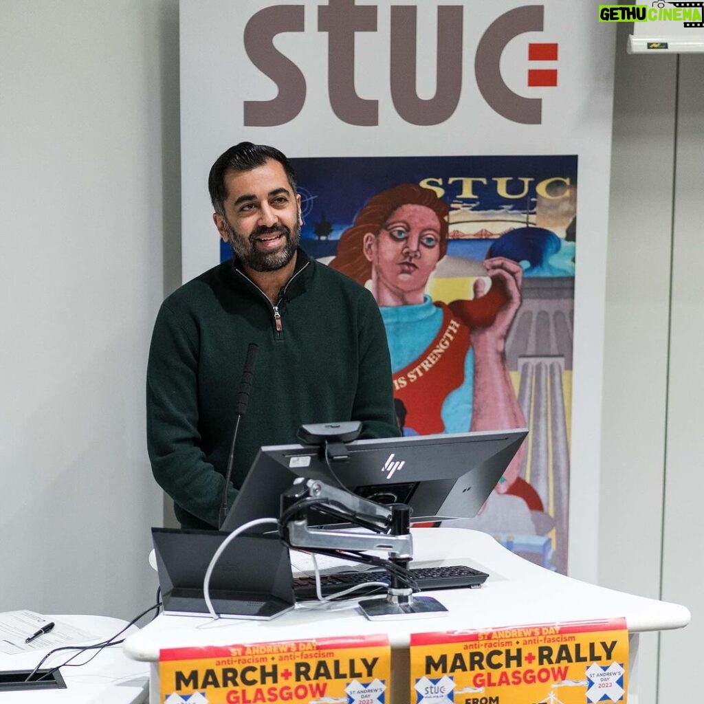 Humza Yousaf Instagram - The @scottishtuc rally was an opportunity to re-dedicate ourselves to the fight against racism and fascism. To say loud and clear that Scotland rejects hatred and intolerance in all of its forms. And I'll be with you every step of the way as we seek to advance equality for all. Glasgow, Scotland