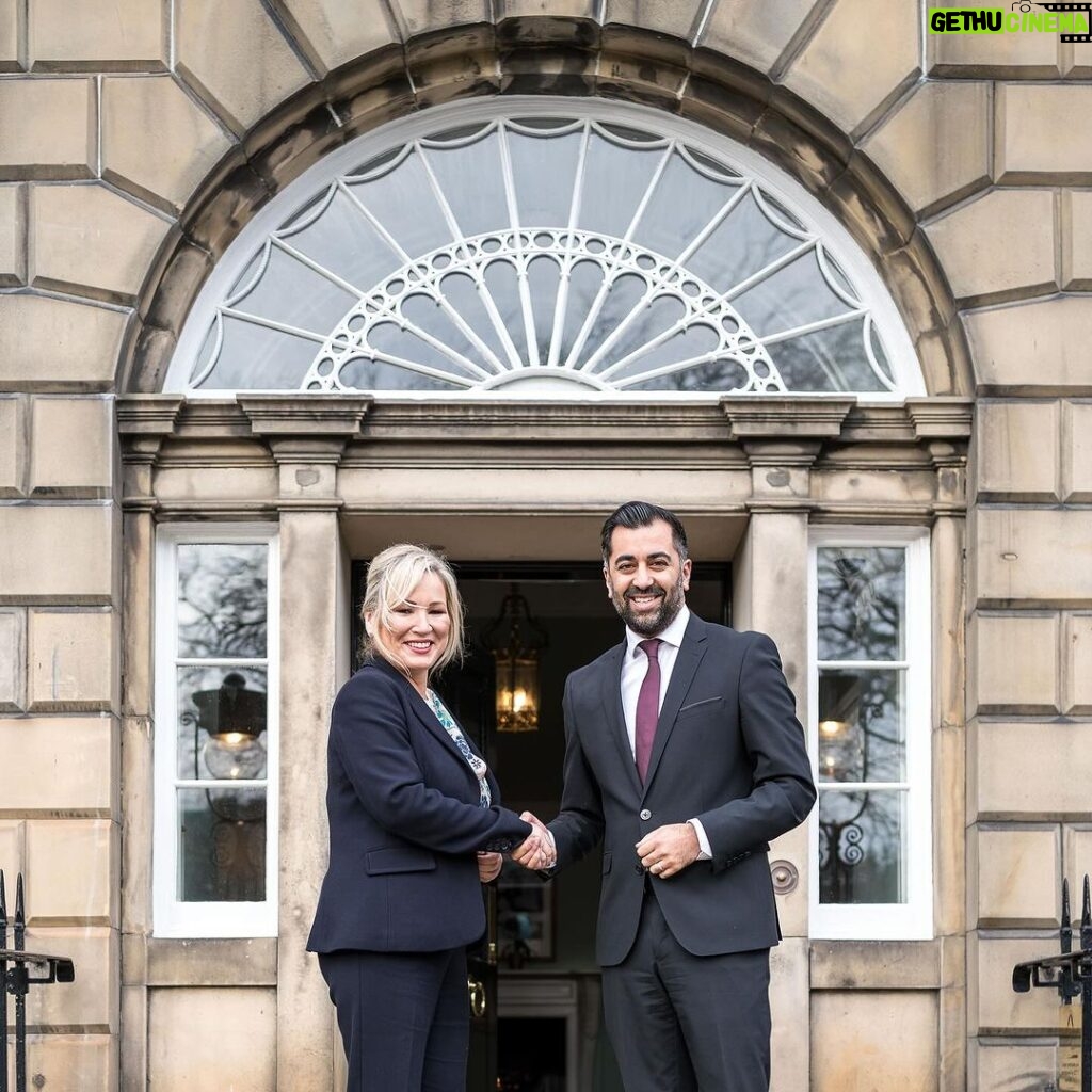 Humza Yousaf Instagram - Delighted to welcome @michelle.oneill.sf to Bute House. We discussed hopes of a deal to restore power-sharing and the opportunity for more co-operation between Scotland & Northern Ireland. Including on tackling Westminster's cost of living crisis and underinvestment in public services.