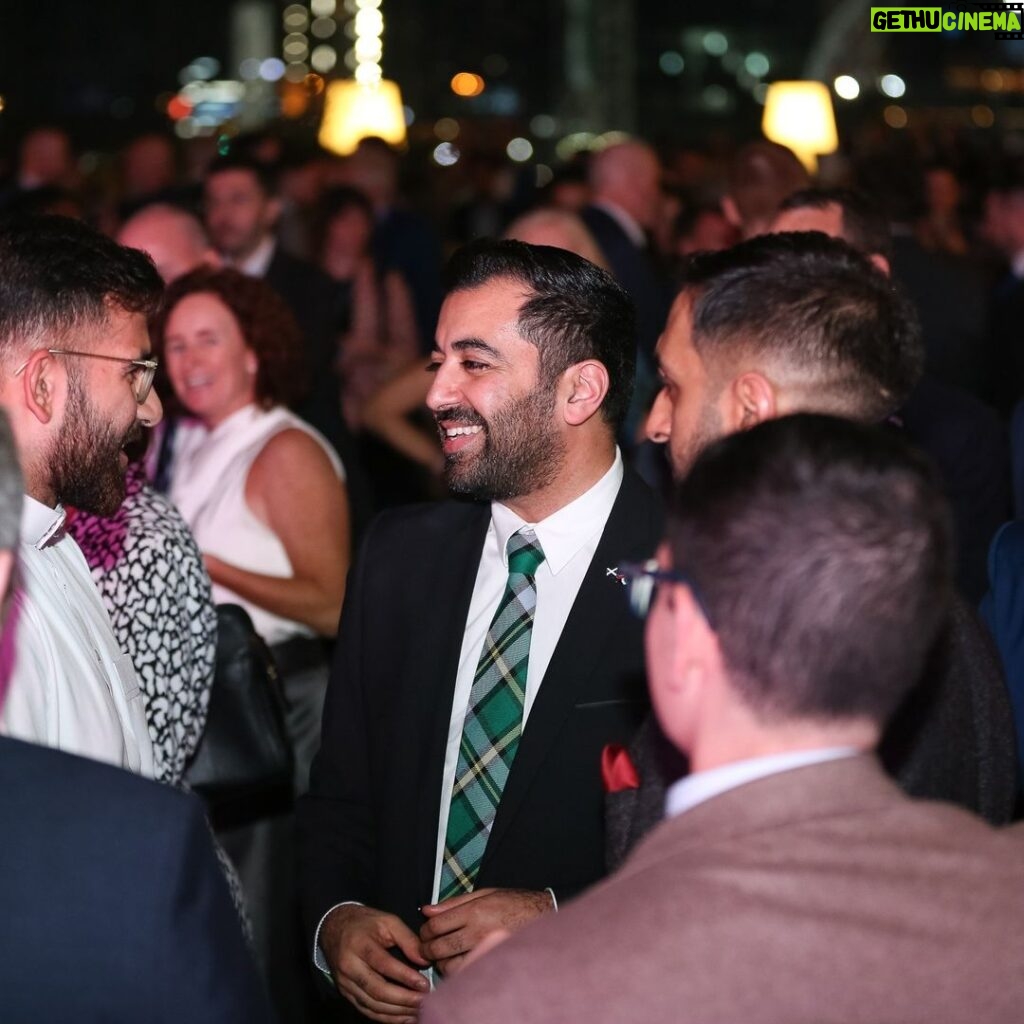Humza Yousaf Instagram - A pleasure to host @ScotGov's 🏴󠁧󠁢󠁳󠁣󠁴󠁿 #StAndrewsDay reception #COP28 and showcase Scotland's sustainable food and drink produce. I was delighted to be joined by His Excellency Sheikh Maktoum Bin Butti Al Maktoum @maktoumbinbutti Our delegation includes representatives from our renewable energy, agritech, space data, and bio-engineering businesses. All playing a vital role in our transition to net zero. #LetsDoNetZero Dubai, United Arab Emirates