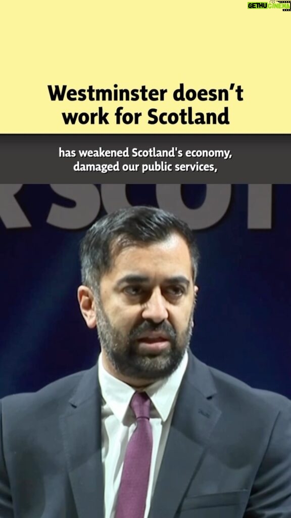 Humza Yousaf Instagram - We didn’t vote for this Tory government. We didn’t vote for austerity. We didn’t vote for Brexit. Yet these decisions have damaged Scotland’s economy, public services & household budgets. We need independence so every decision about Scotland is made by the people who live here.