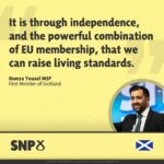 Humza Yousaf Instagram - The Brexit-based Westminster economic model is failing Scotland. @resolutionfoundation say if the UK had the average income and inequality of similar countries, the typical UK household would be £8,300 better off. The prize of independence is raised productivity and living standards.