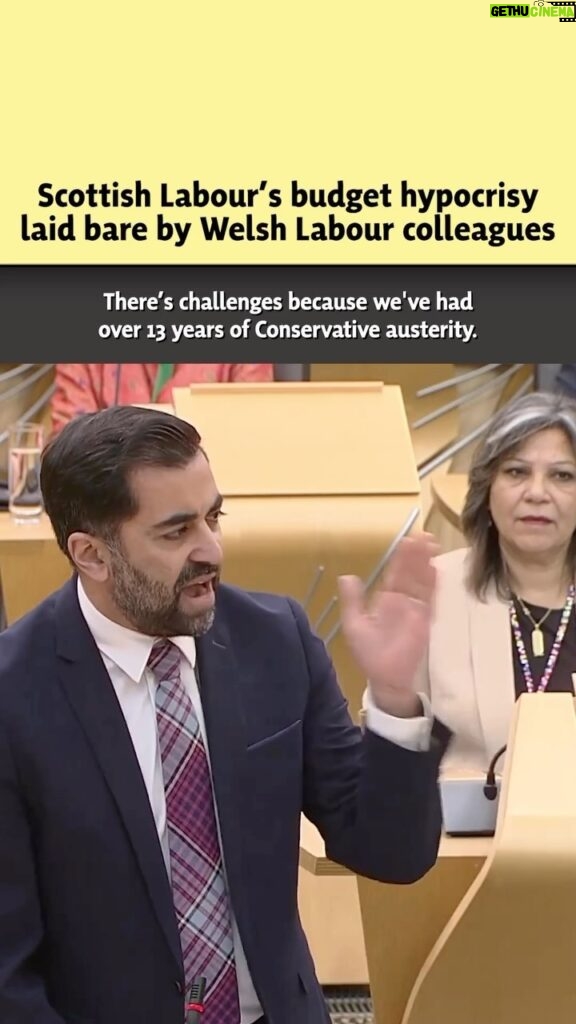 Humza Yousaf Instagram - Why do Labour in Wales have the backbone to challenge Tory austerity, but Labour in Scotland don’t? Labour used to back progressive tax in order to invest in public services. 🥀 Now they stand with the Tories, demanding tax cuts for the wealthy at the expense of the NHS.