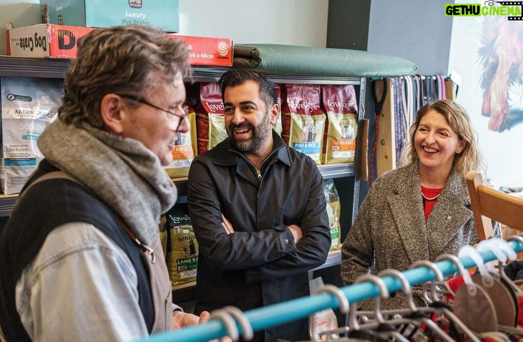 Humza Yousaf Instagram - A pleasure to join @thesnp colleagues in Dunblane to visit some of the incredible local businesses and community organisations on the High Street. Small businesses are the lifeblood of our communities and 100,000 are paying no rates thanks to @thesnp’s Small Business Bonus.