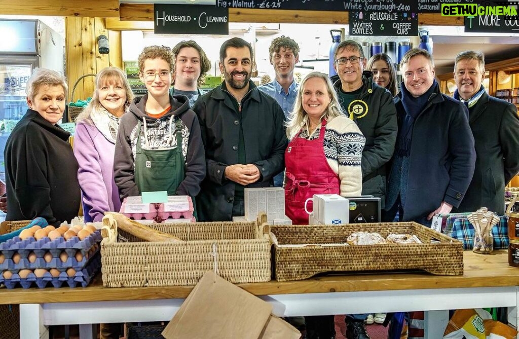 Humza Yousaf Instagram - A pleasure to join @thesnp colleagues in Dunblane to visit some of the incredible local businesses and community organisations on the High Street. Small businesses are the lifeblood of our communities and 100,000 are paying no rates thanks to @thesnp’s Small Business Bonus.