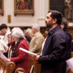 Humza Yousaf Instagram - It was a pleasure joining our Catholic community for midnight mass last night. The kids were up at 8am this morning, I'm taking that as a win! The tandoori turkey has been marinated overnight and is ready for the oven. I hope Santa has been good to you all. Have a lovely day whatever you're doing. Merry Christmas to all. #Christmas #MerryChristmas St Andrew's Cathedral, Dundee