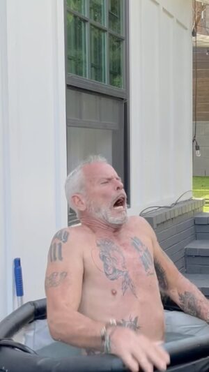 Hunter March Instagram - We hit our 10k follower goal for @hunterscolddad and THEN SOME so the old man actually dunked! 🧊 Now the REAL journey begins: my dad has promised to go in for 1 second for every 1,000 followers we get by next Sunday. So if you want to join the journey, follow and share this video! This all started because I wanted my dad to take his health more seriously and I genuinely think it’s working. Thank you all so much for following ❤️ thanks to my dad for doing this, thanks to @icepodcompany for giving us the pod to do it in, and thanks to god for making my dad so hysterical to watch in cold water 😂