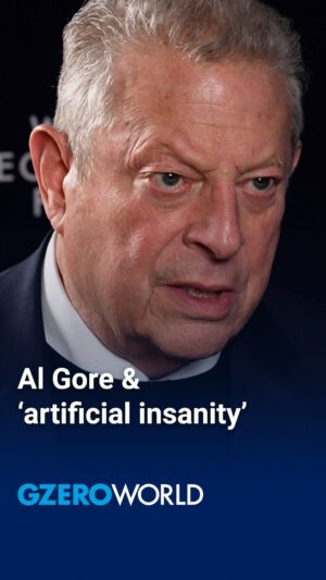 Ian Bremmer Instagram - Misinformation, technology, & algorithms are eroding our democracy, @algore says.

Here’s why: “These algorithms that suck people down proverbial rabbit holes, they’re more like the pitcher plants with slippery sides and at the bottom of the rabbit hole, that’s where the echo chamber is. And people who dwell long enough in the echo chamber become vulnerable to a new kind of AI. Not artificial intelligence, but artificial insanity,” he tells @ianbremmer when the two caught up at #WEF24 in Davos.

Follow @gzeromedia for more from our weekly global affairs TV show, #GZEROWorld.

#AI #tech #TechnologyNews #AlGore #ianbremmer #2024 #USelection