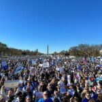 Ian Bremmer Instagram - thousands of americans show up on the national mall for the march for israel Washington DC